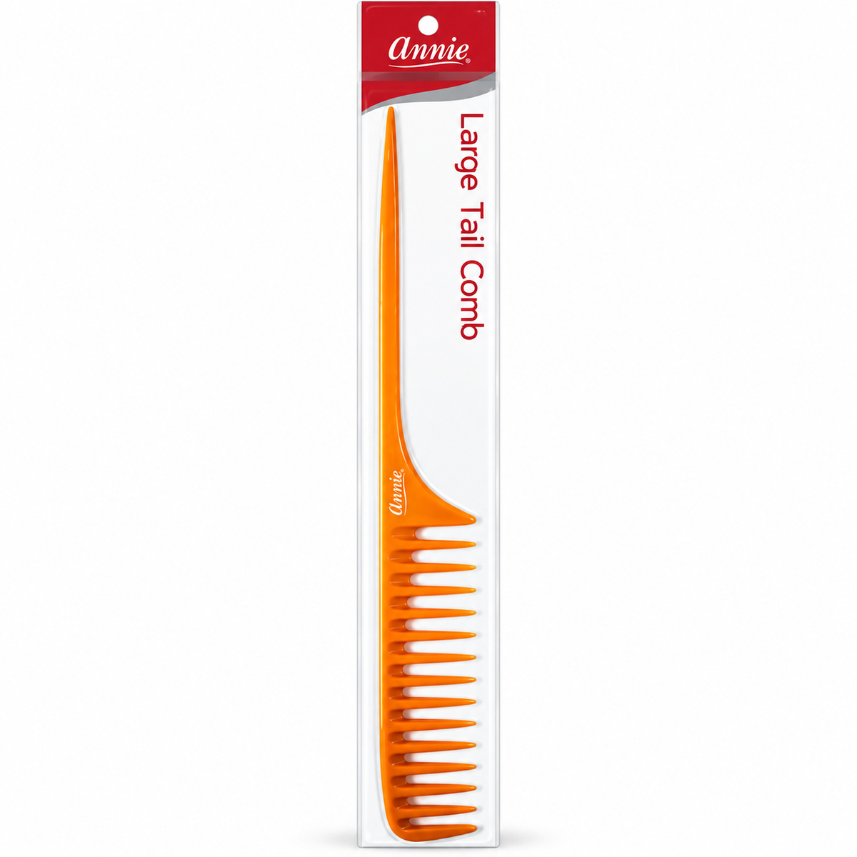 Annie Large Tail Comb #34 – Bone Wide-Tooth Styling Comb