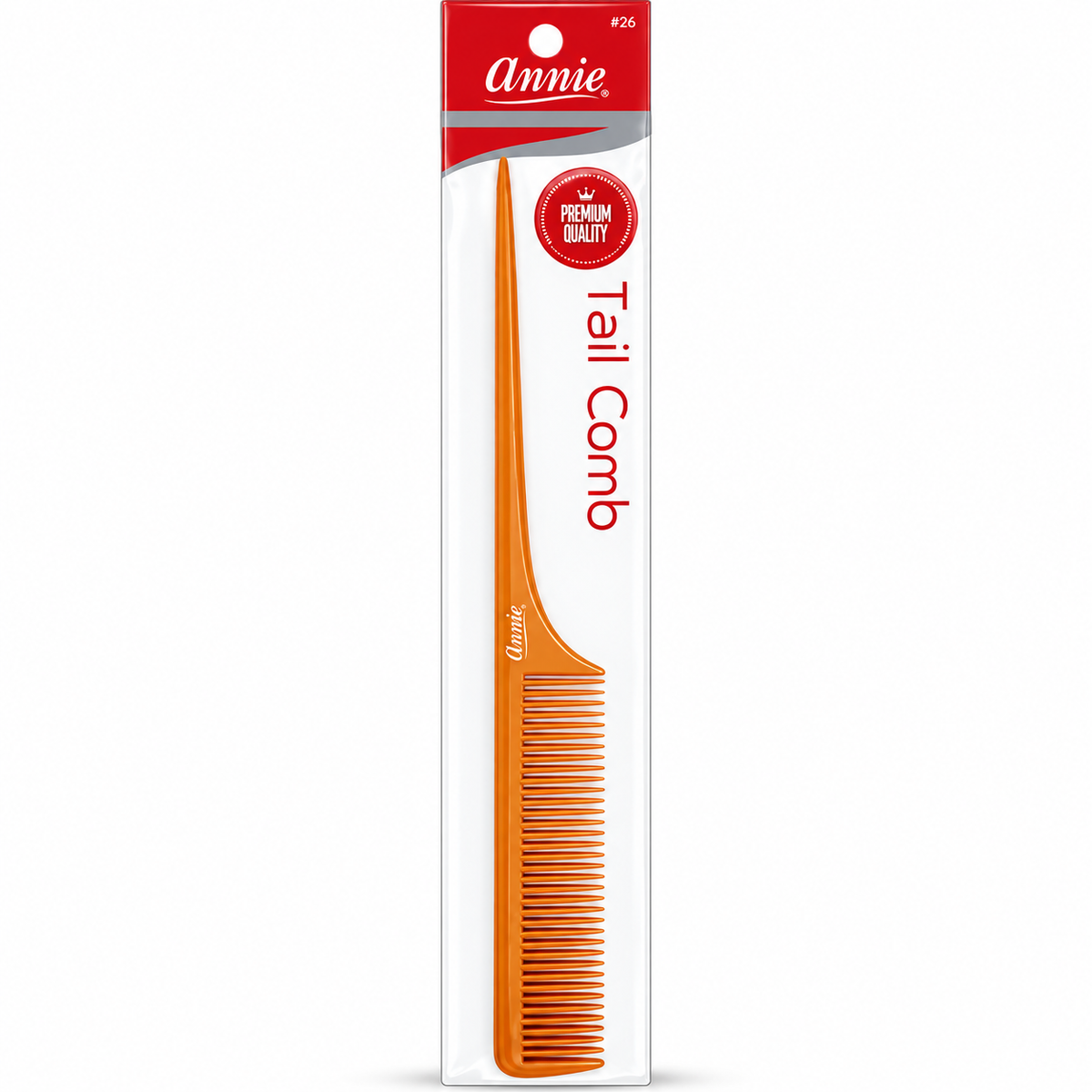 Annie Premium Rat Tail Comb #26 – Bone Fine Tooth Comb