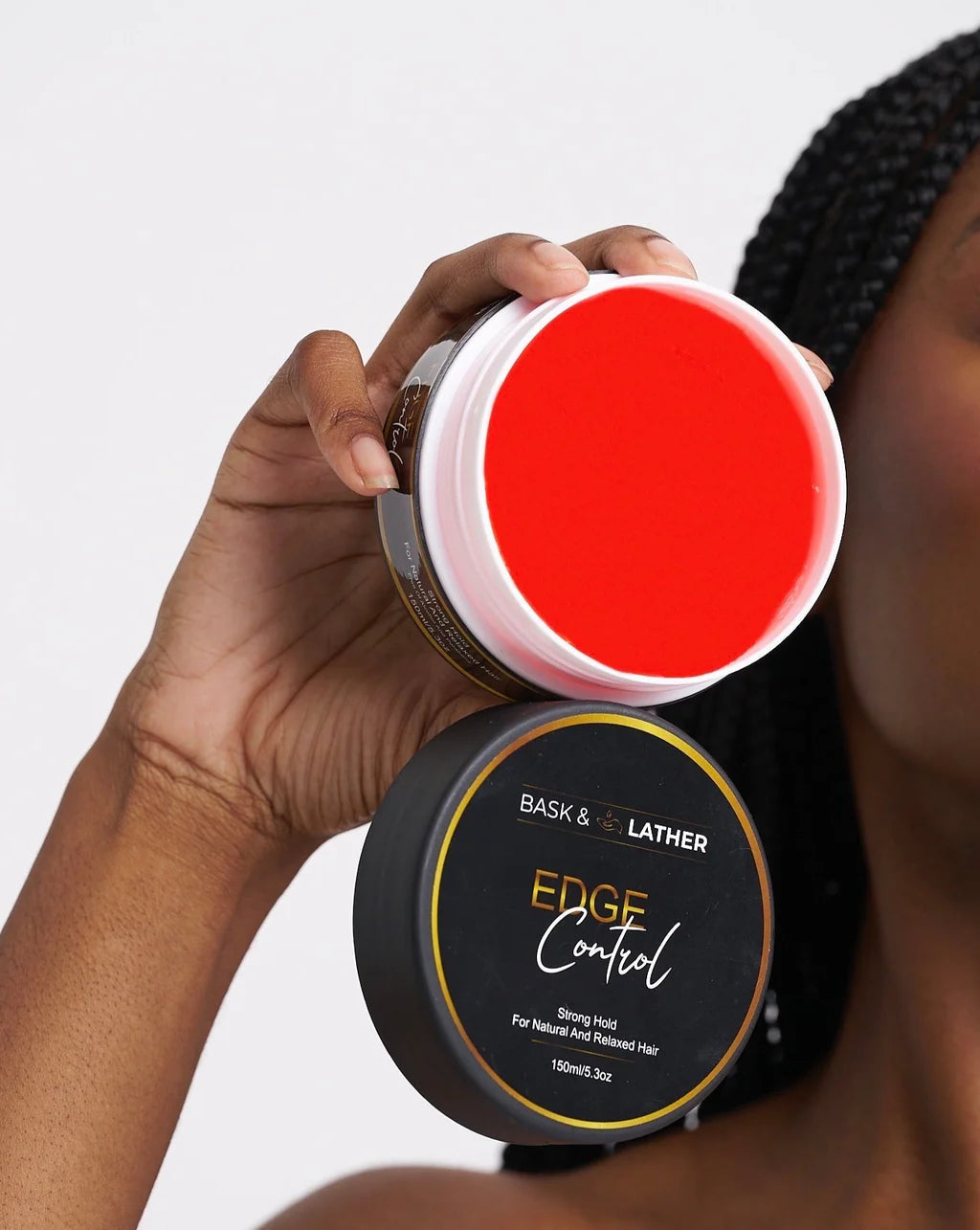 Bask & Lather Edge Control Strong Hold For Natural And Relaxed Hair