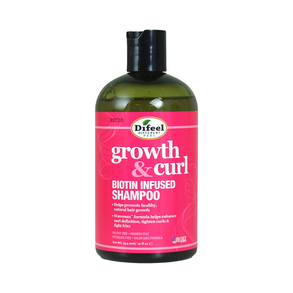 Difeel Growth & Curl Biotin Infused Shampoo 12oz