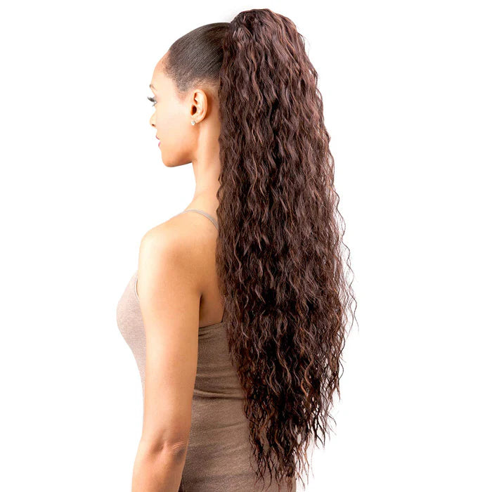 Chade New Born Free Drawstring Ponytail Long & Fully Curly