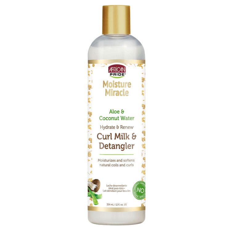 African Pride Moisture Miracle Aloe & Coconut Water Curl Milk & Detangler