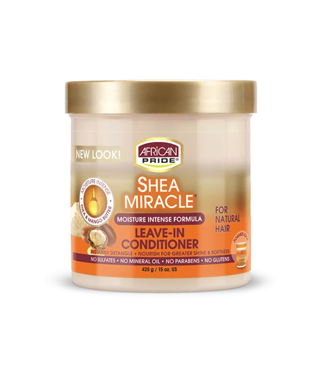 African Pride Shea Miracle Moisture Intense Formula Leave-In Conditioner 15oz
