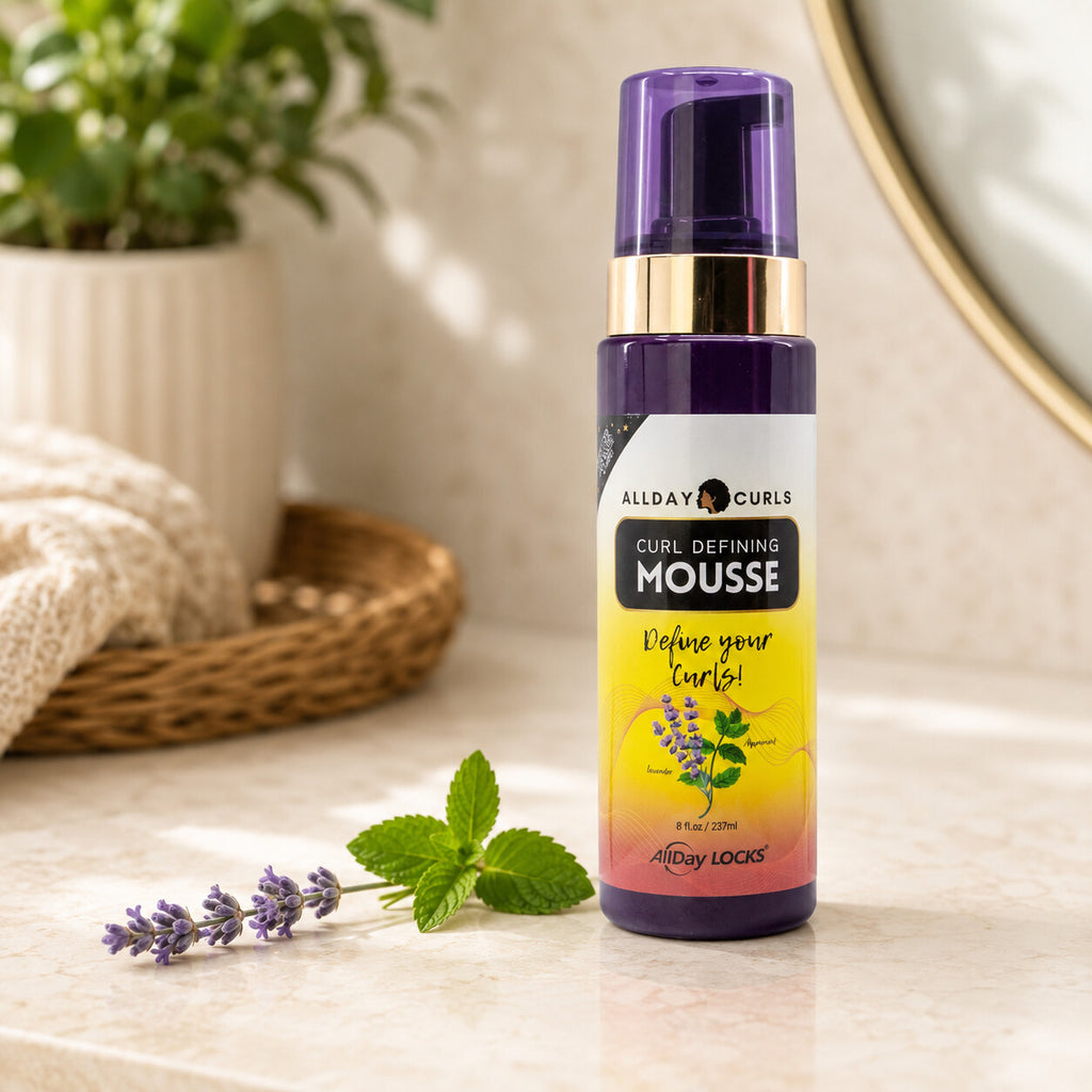 All Day Curls Curl Defining Mousse 8oz lifestyle view