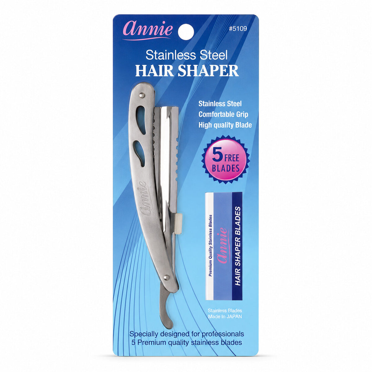 Annie Stainless Steel Hair Shaper With Blades #5109 front product view