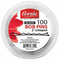 Annie 100 Black Crimped Bob Pins 3324