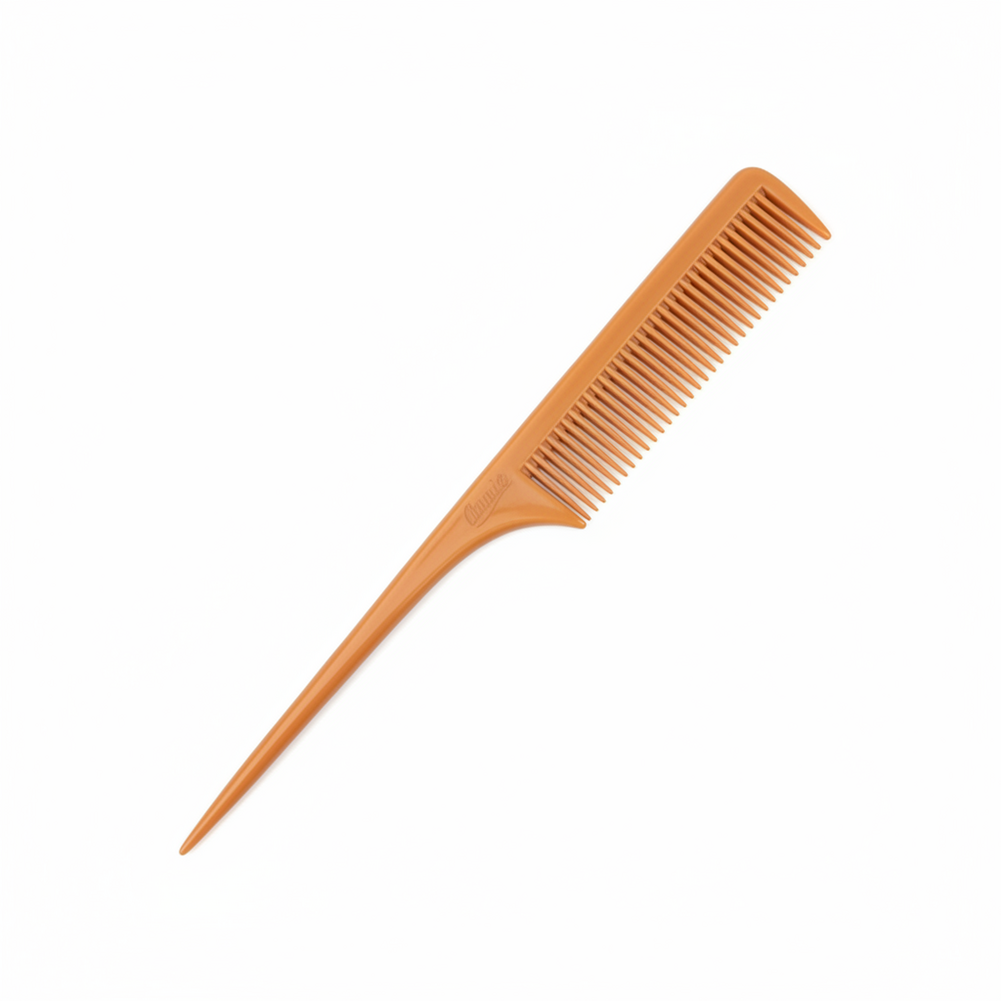 White fish-shaped object on a white background
