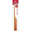 Annie Tail Comb personal styling tool in a warm orange-brown color, shown in its original retail packaging on a white background.