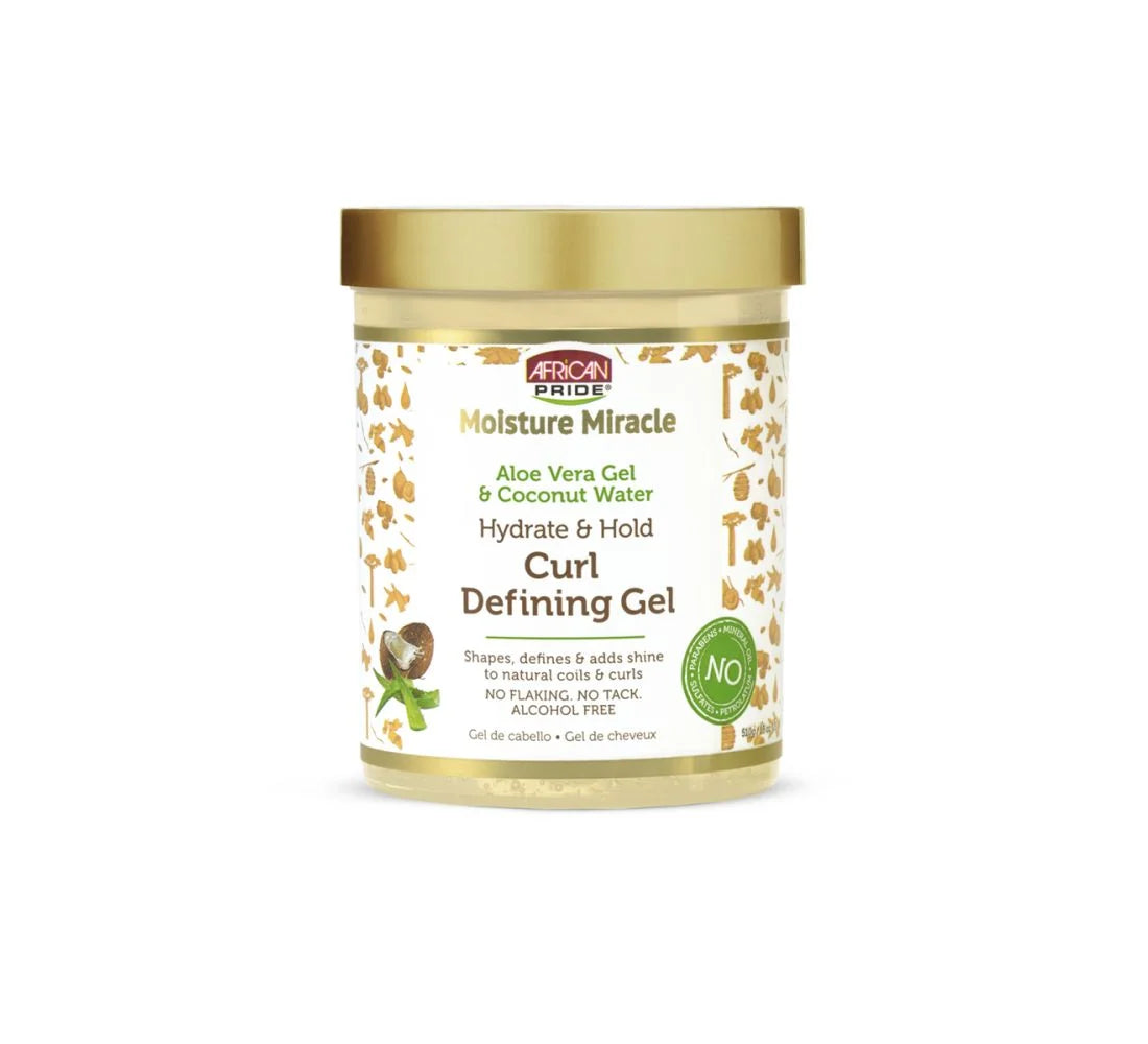African Pride Moisture Miracle Aloe & Coconut Water Curl Defining Gel
