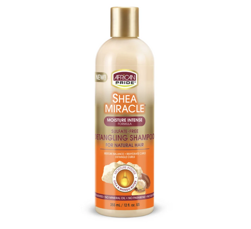 African Pride Shea Miracle Moisture Intense Sulfate Free Detangling Shampoo 12oz product image 1