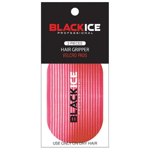 Black Ice Professional Hair Gripper 2 Pieces Velcro Pads