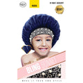 Qfitt Kid Pearl & Rhinestone Bling Velvet Hair Bonnet 9041 Assort
