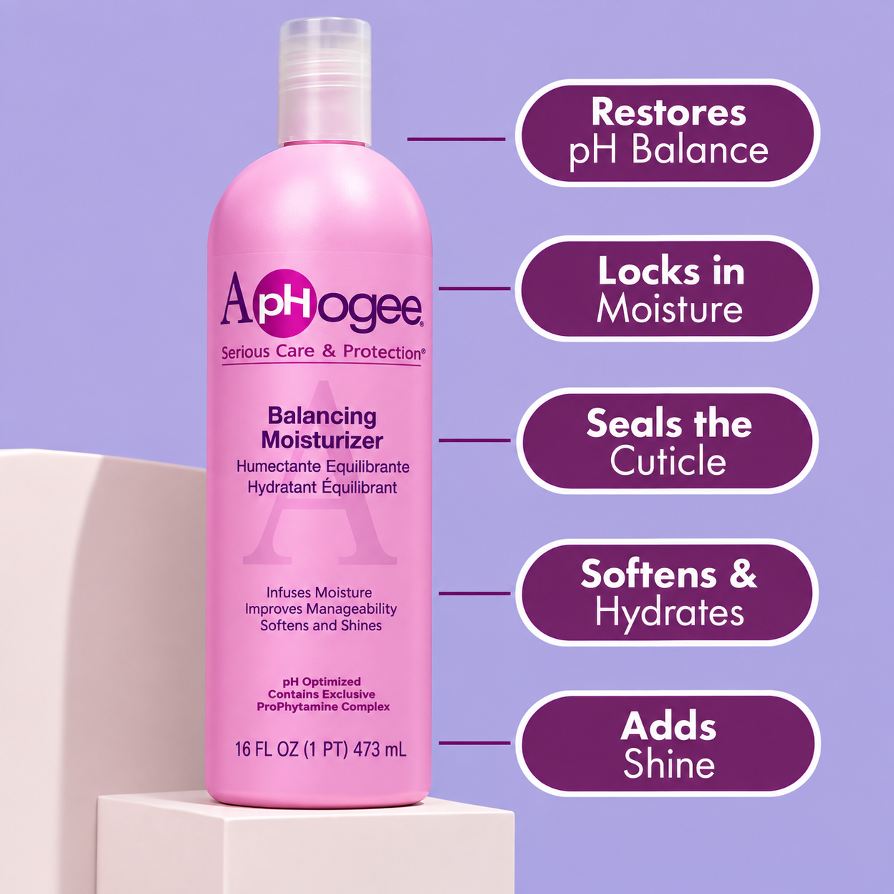 ApHogee Balancing Moisturizer 8 oz – Hydrating Hair Conditioner