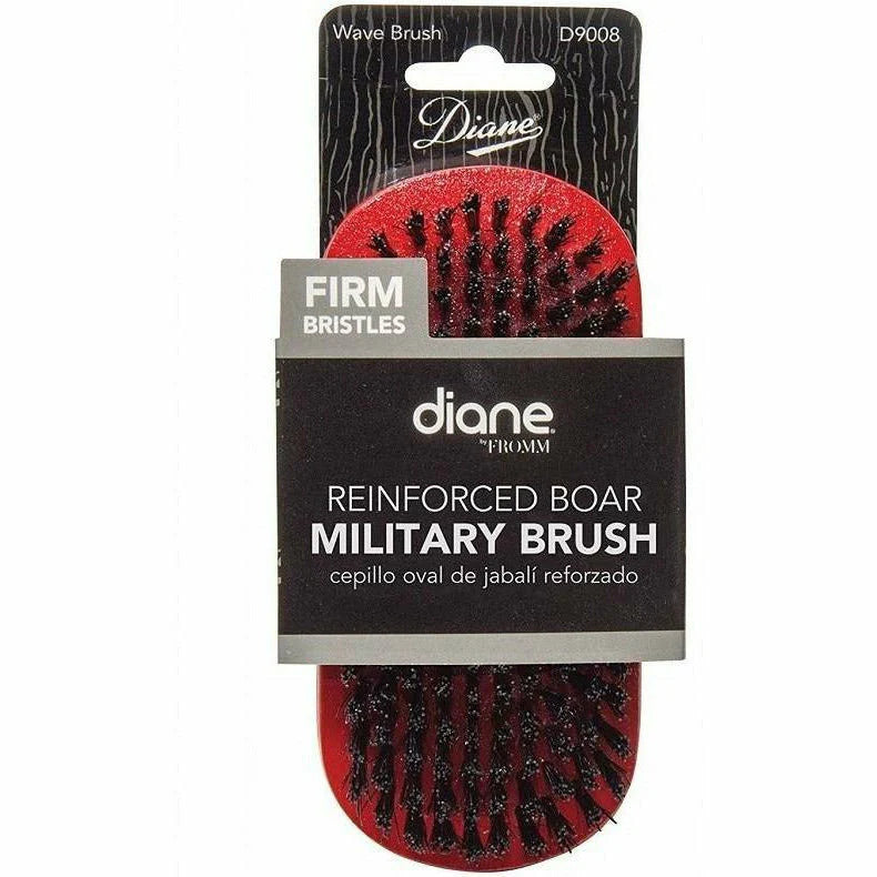 Diane Premium 100% Boar Military Wave Brush D9008