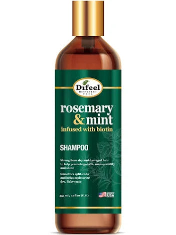 Difeel Rosemary & Mint Infused With Biotin Shampoo