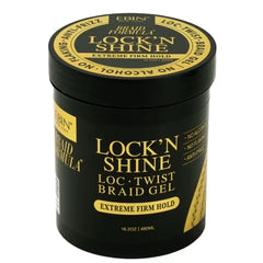 Ebin Lock N Shine Loc Twist Braid Gel Extreme Firm Hold 16oz