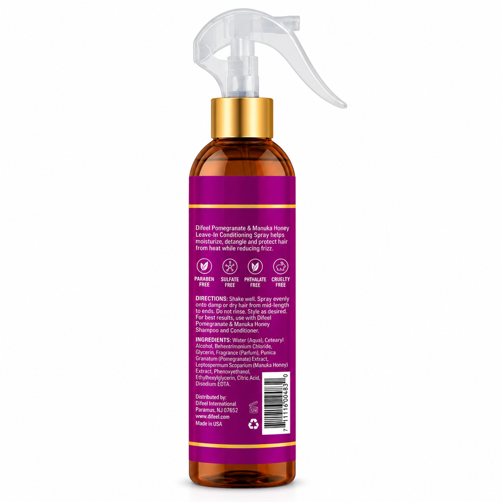 Difeel Pomegranate & Manuka Honey Leave-In Conditioning Spray 8 oz