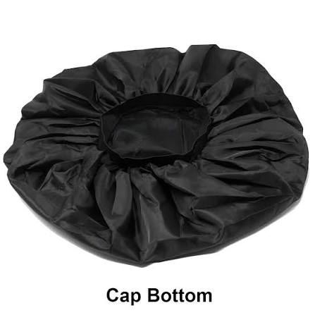 Donna Large Silky Satin Day & Night Cap Bonnet 22070 Black