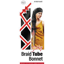 Qfitt Silky Braid Tube Bonnet 9052 Black