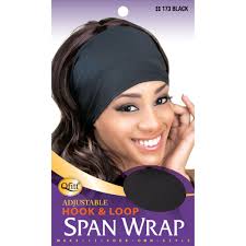 Qfitt Adjustable Hook & Loop Span Wrap 173 Black