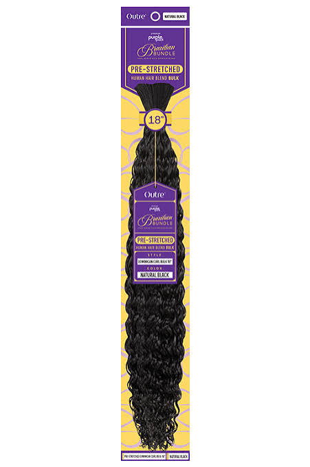 Outre Premium Purple Pack Brazilian Bundle Pre-Stretched Dominican Curl Boho Hair Bulk