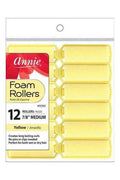 Annie Foam Rollers 12 7/8 Medium Yellow 1052