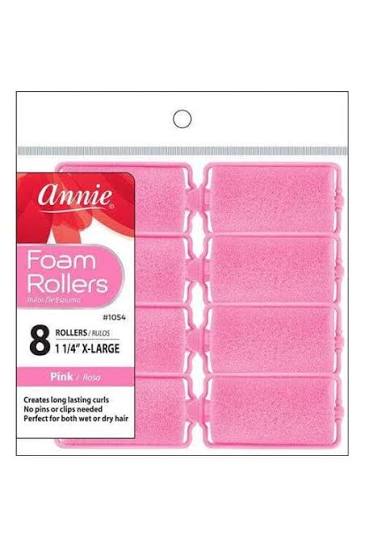 Annie Foam Rollers 8 1 1/4 X-Large Pink 1054