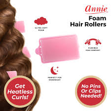 Annie Foam Rollers 8 1 1/4 X-Large Pink 1054