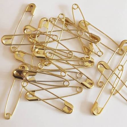 Tug 125 PCS Safety Pins Gold