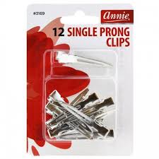 Annie 12 Single Prong Clips 3169