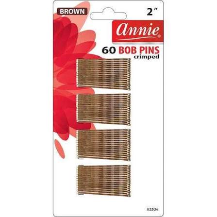 Annie 60 Bob Pins Crimped 2in Bronze 3109