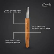 Annie Dreadlock Crochet Hook 3 Hook 0.75 mm