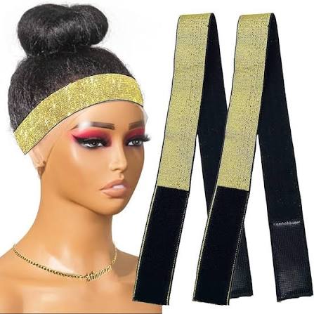Isabella Perfect Melt Wig Lace Elastic Band Gold One Size 1.5in