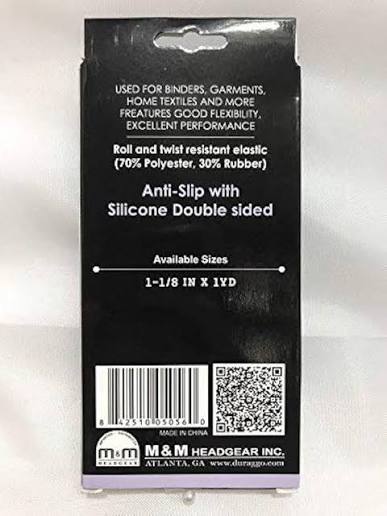 Qfitt Silicone Elastic Wig Band Black 5056