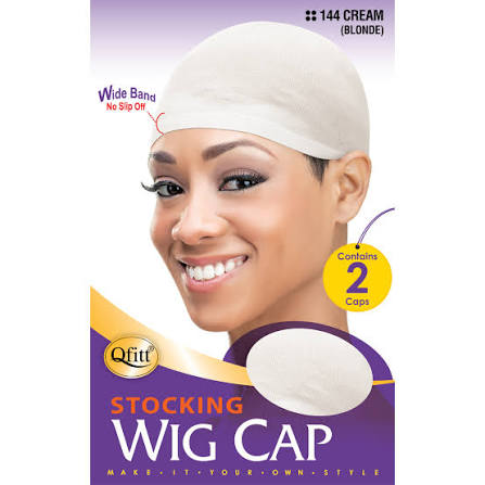 Qfitt Stocking Wig Cap Cream (Blonde) 2 PCS 144