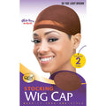 Qfitt Stocking Wig Cap Light Brown 2 PCS 102