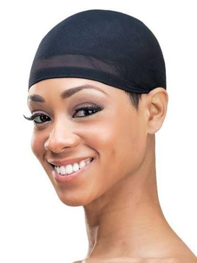 Qfitt Stocking Wig Cap Black 100