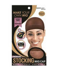 M&M Make Your Own Wig Premium Stocking Cap Light Brown 5073