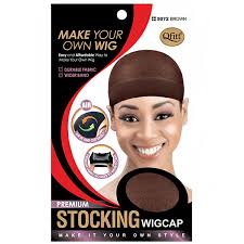 M&M Make Your Own Wig Premium Stocking Cap Brown 5072
