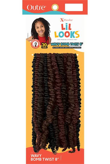 Outre X-Pression Lil Looks Wavy Bomb Twist 8 Inches 20 Strands