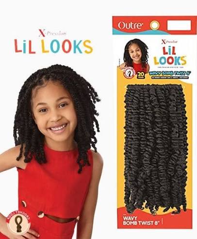 Outre X-Pression Lil Looks Wavy Bomb Twist 8 Inches 20 Strands