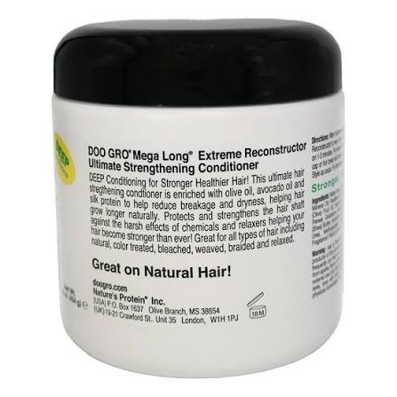 Doo Gro Mega Long Extreme Reconstructor Ultimate Strengthening Conditioner Deep Conditioner 16oz