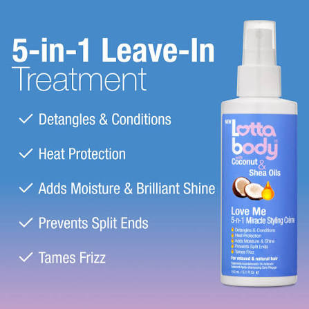 Lottabody With Coconut & Shea Oils Love Me 5-n-1 Leave-In Treatment