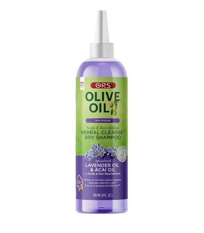 ORS Olive Oil Braid Zone Herbal Cleanse Dry Shampoo Infused With Lavender Oil & Acai Oil 8oz