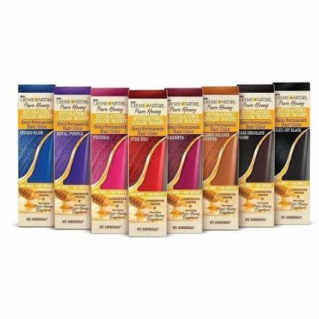 Creme Of Nature Pure Honey Hydrating Color Boost Semi-Permanent Hair Color