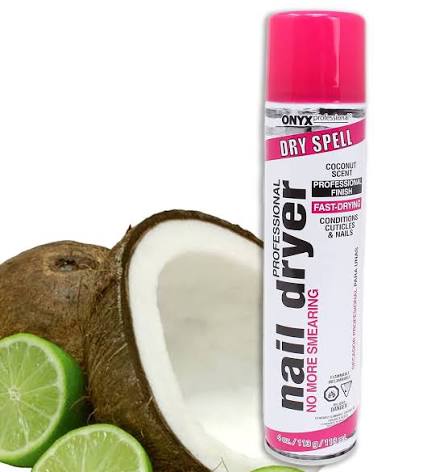 Onyx Professional Nail Dryer Spray Coconut Scent 4oz
