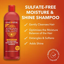 Creme Of Nature Argan Oil Sulfate Free Moisture & Shine Shampoo 20oz Family Size