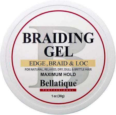 Bellatique Professional Maximum Hold Edge, Braid, & Loc Gel 1oz Travel Size