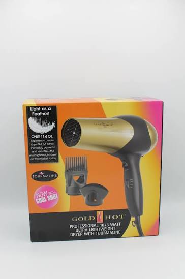 Gold N Hot Professional 1875 Watt Ergonomic Pistol Dryer With Tourmaline