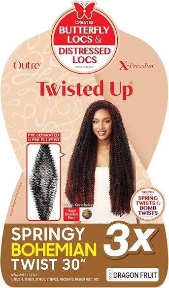 Outre X-Pression Twisted Up Springy Bohemian Twist 30 Inches